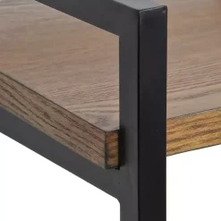 4-Tier Black Metal Frame Shelf