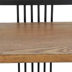 4-Tier Black Metal Frame Shelf