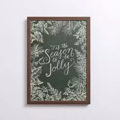 Tis the Season to be Jolly Framed Wall Plaque