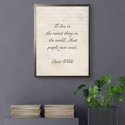 To Live is the Rarest Thing Wall Plaque