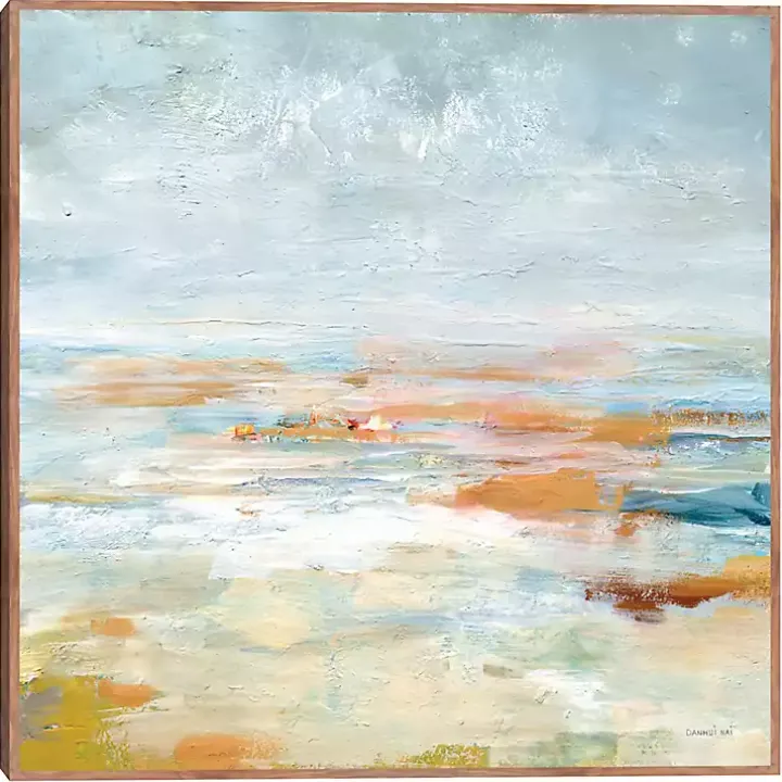 To the Sea Framed Canvas Art Print