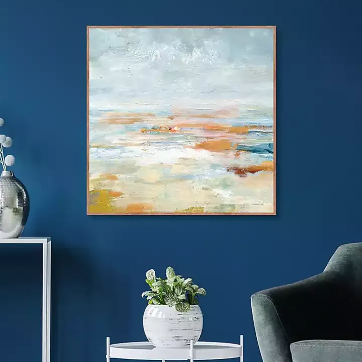 To the Sea Framed Canvas Art Print