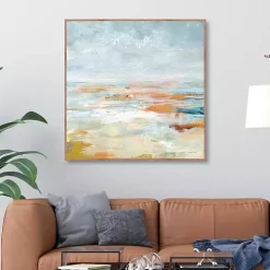 To the Sea Framed Canvas Art Print