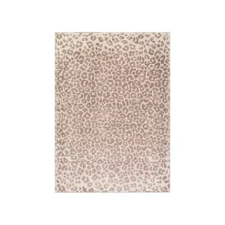 Toasted Brown Cheetah Print Area Rug, 7x10