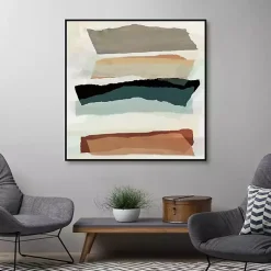 Torn Edges Framed Canvas Art Print