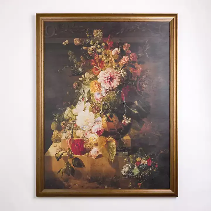 Traditional Floral Still Life Framed Art Print