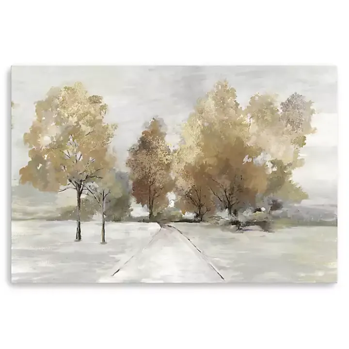 Trail Under the Trees Giclee Canvas Art Print