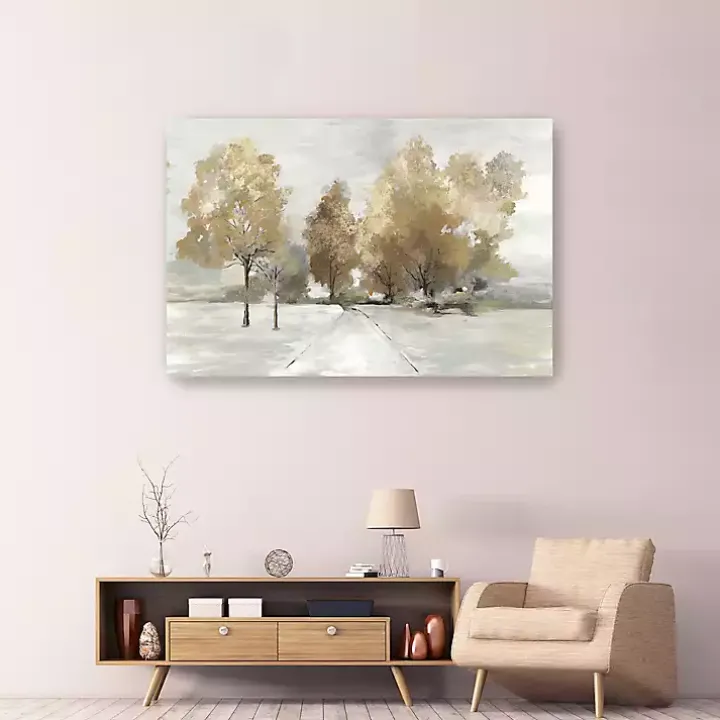 Trail Under the Trees Giclee Canvas Art Print