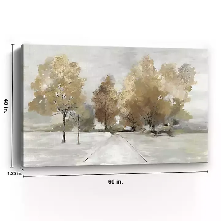 Trail Under the Trees Giclee Canvas Art Print