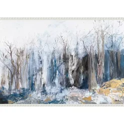 Tranquil Forest Framed Canvas Art Print