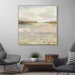 Tranquil Terrain Framed Canvas Print, 35x35 in.