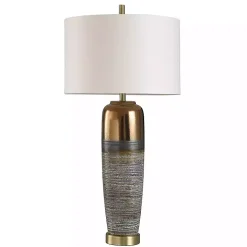 Transitional Ceramic & Metal Table Lamp