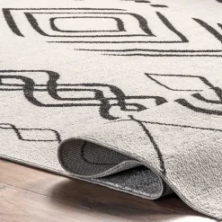 Transitional Moroccan Washable Area Rug, 4x6