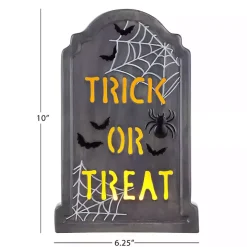 Trick or Treat LED Tombstone Decoration