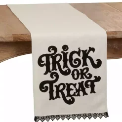 Trick Or Treat Pom Pom Halloween Table Runner