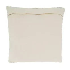 Tufted Geo Boarder Cotton Throw Pillow
