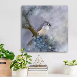 Tufted Titmouse Bird Canvas Art Print
