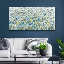 Tulip Parade Framed Canvas Art Print