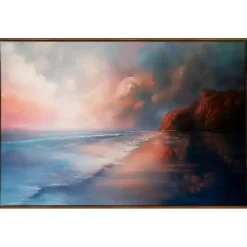 Turbulent Beauty Framed Canvas Art Print