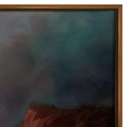 Turbulent Beauty Framed Canvas Art Print