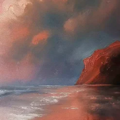 Turbulent Beauty Framed Canvas Art Print