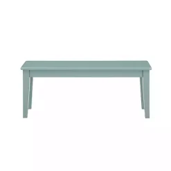 Turquoise Wood Classic Farmhouse Bench