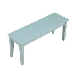 Turquoise Wood Classic Farmhouse Bench
