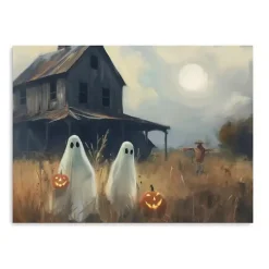 Two Ghost Friends Canvas Art Print, 32x24 in.
