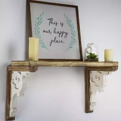Two-Tone Corbel Shelf Brackets, Set of 2