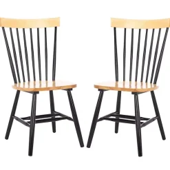 Two-Tone Parker Spindle Dining Chairs, Set of 2