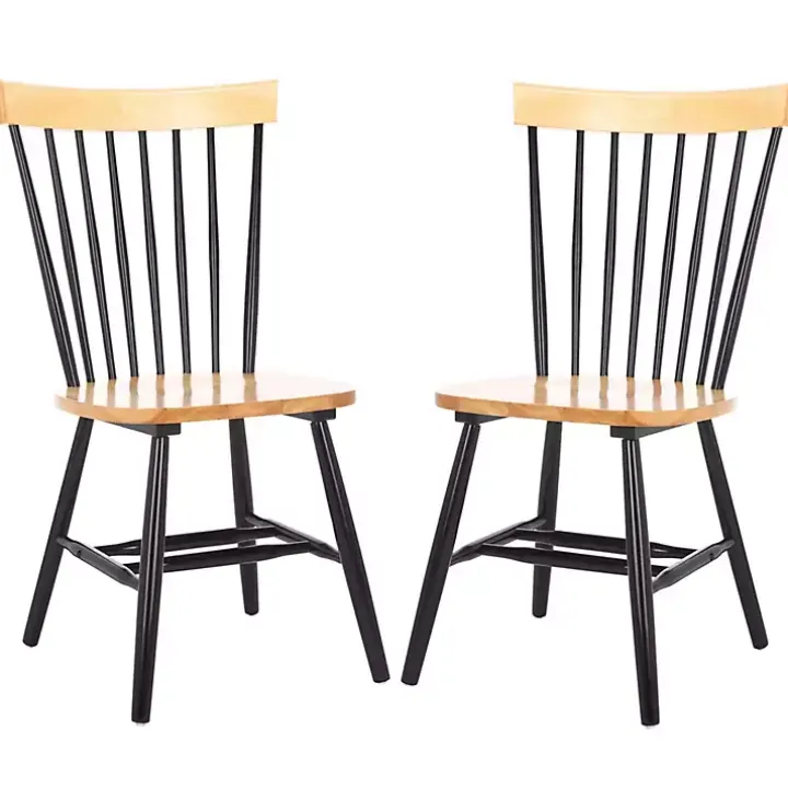 Two-Tone Parker Spindle Dining Chairs, Set of 2