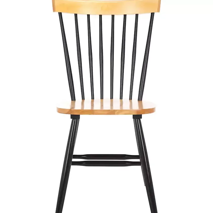 Two-Tone Parker Spindle Dining Chairs, Set of 2