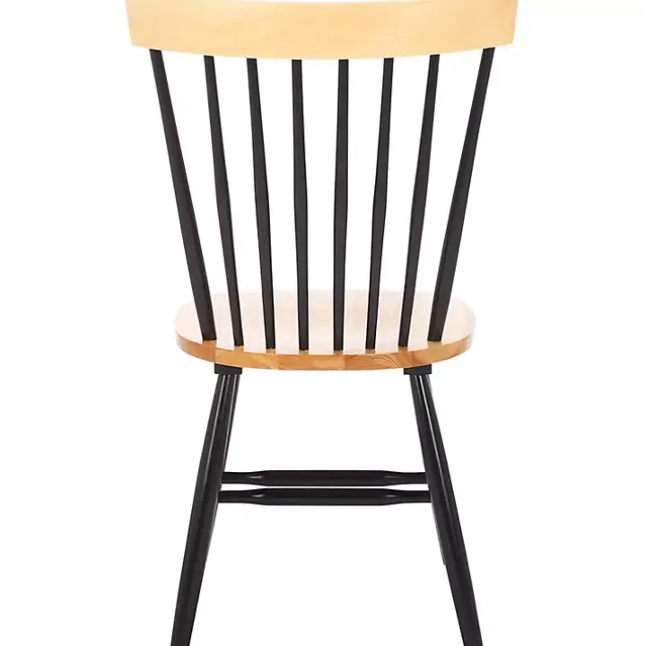 Two-Tone Parker Spindle Dining Chairs, Set of 2