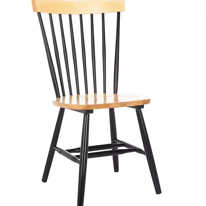 Two-Tone Parker Spindle Dining Chairs, Set of 2