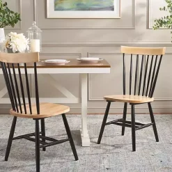 Two-Tone Parker Spindle Dining Chairs, Set of 2