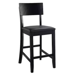 Tyler Vinyl Seat Black Counter Stool