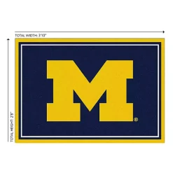 University of Michigan Area Rug, 3x4