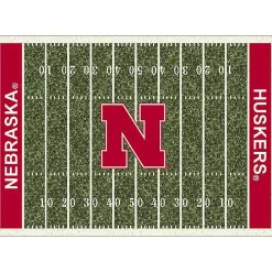 University of Nebraska Home Field Area Rug, 6x8