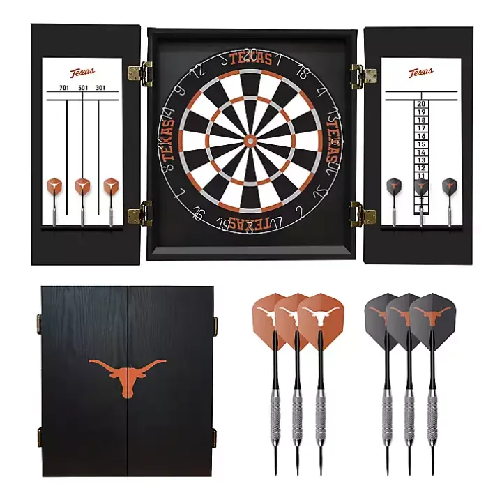 University of Texas Dartboard Set
