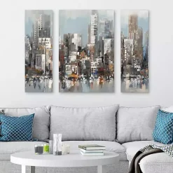 Urban Focus A, B, & C Canvas Art Prints, Set of 3