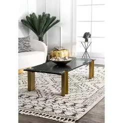 Vailiki Moroccan Tribal Tassel Area Rug, 5x7