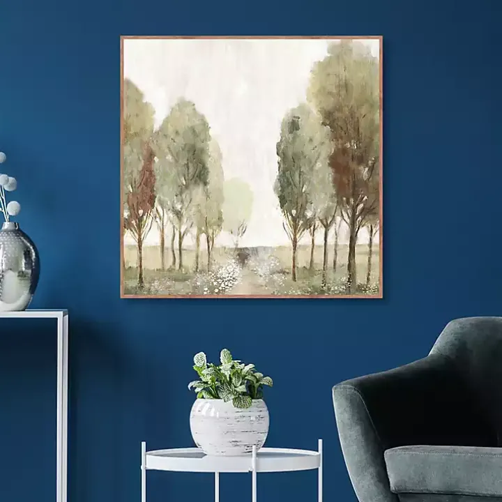 Valley of Green Framed Canvas Art Print