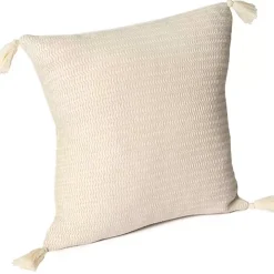 Vanilla Trapeze Organic Cotton Throw Pillow