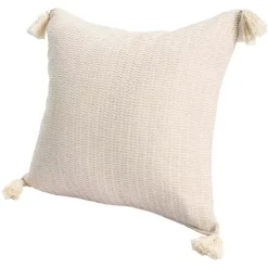 Vanilla Trapeze Organic Cotton Throw Pillow