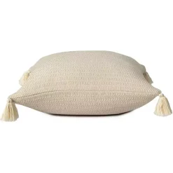 Vanilla Trapeze Organic Cotton Throw Pillow