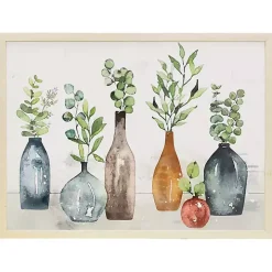 Vases with Greenery Framed Art Print