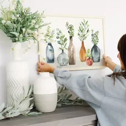 Vases with Greenery Framed Art Print