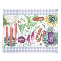 Vegetable Garden Hardboard Placemats, Set of 6