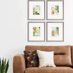 Verdure Abstract Framed Art Prints, Set of 4