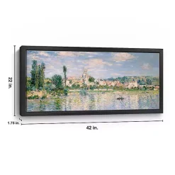 Vetheuil in Summer Framed Canvas Art Print
